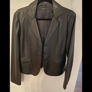Womyn leather jacket